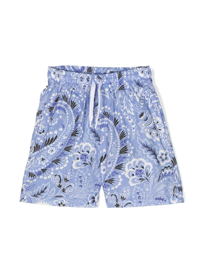 Short enfant bleu clair