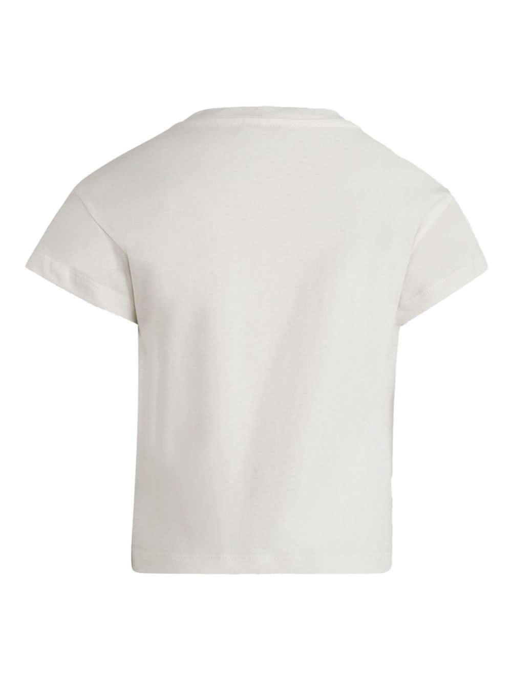 T-shirt fille blanc/multicolore
