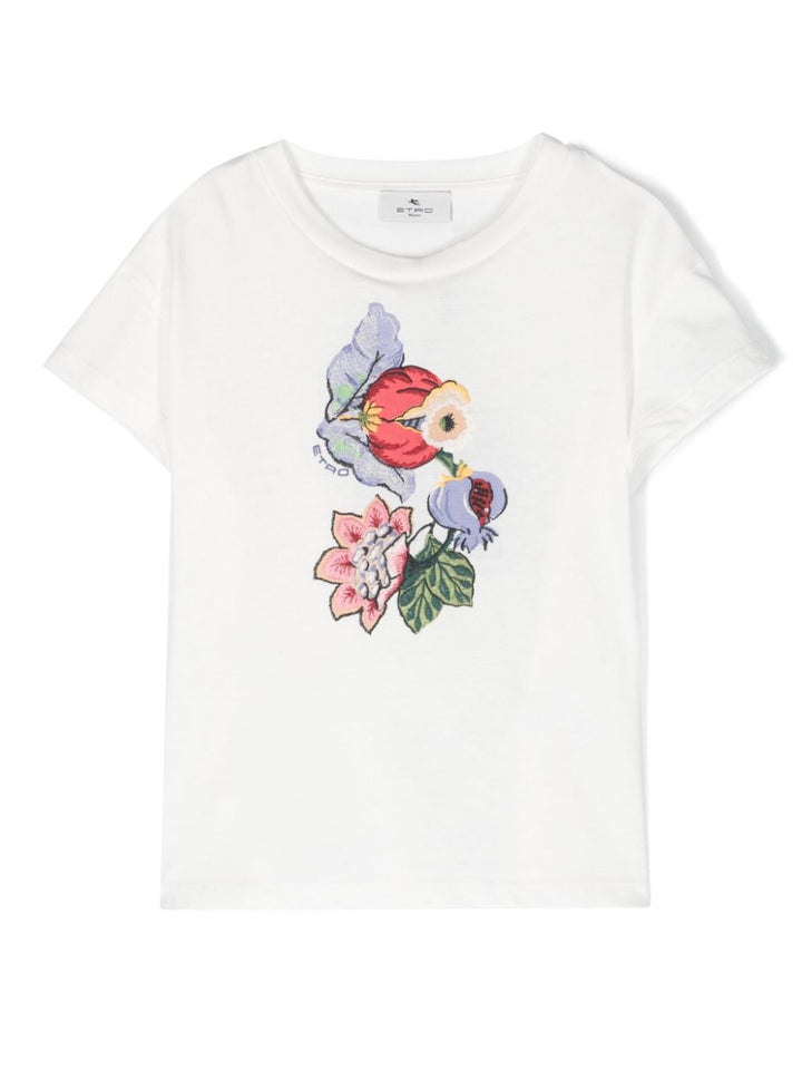 T-shirt fille ivoire