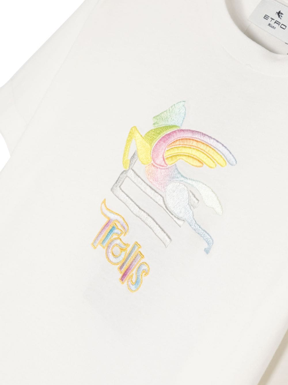 T-shirt bambino bianca/multicolore