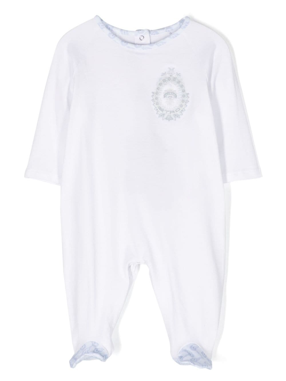 Tutina bianco/azzurro neonato