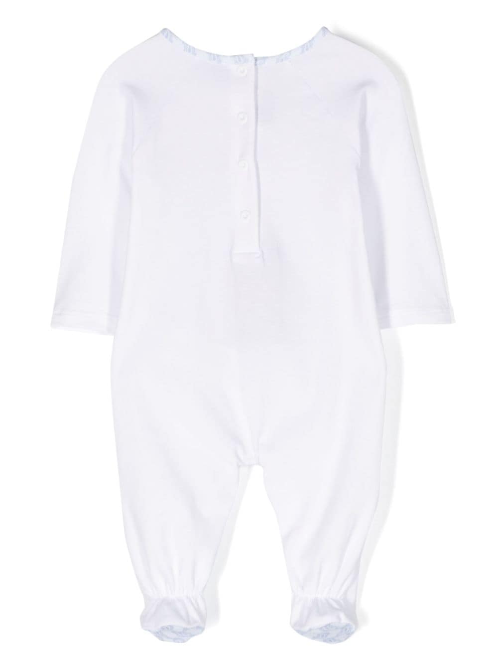 Tutina bianco/azzurro neonato