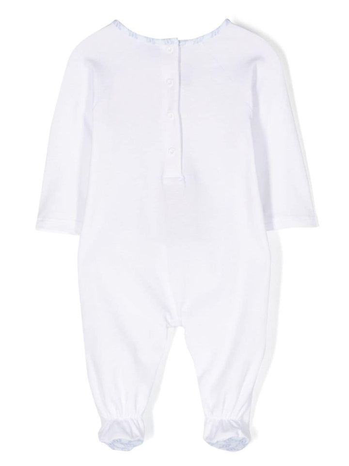 Tutina bianco/azzurro neonato