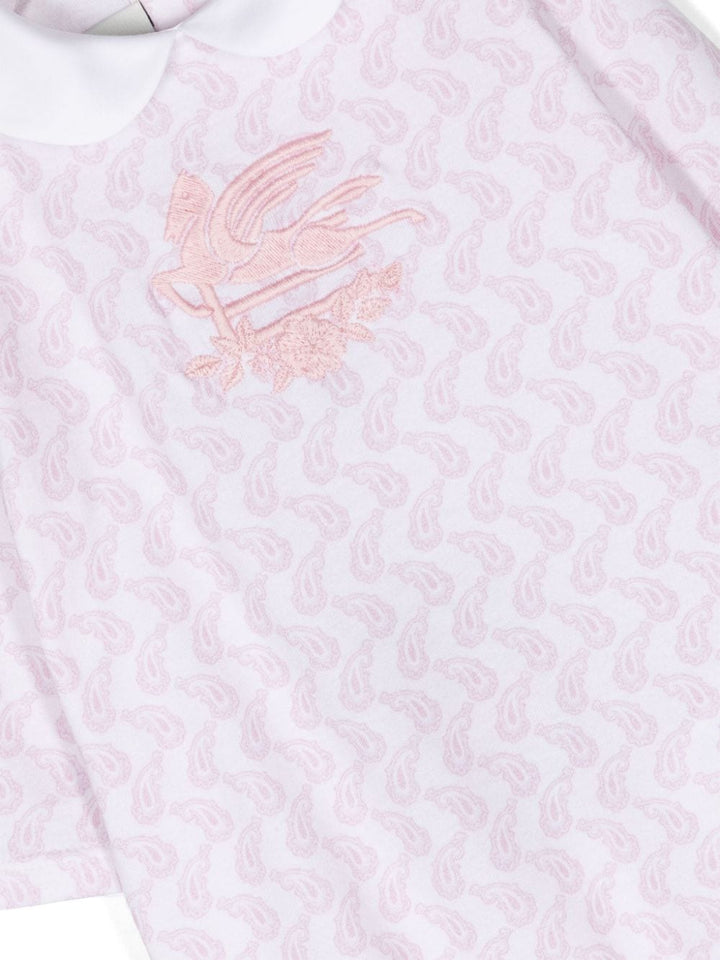 Blusa neonata rosa pastello