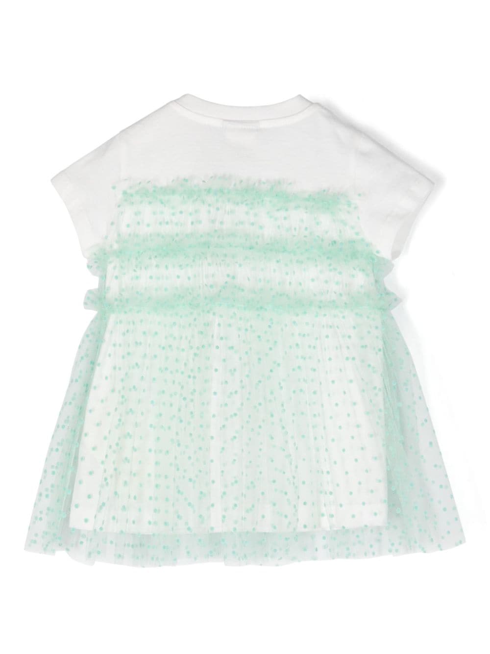 Robe bébé blanc/vert