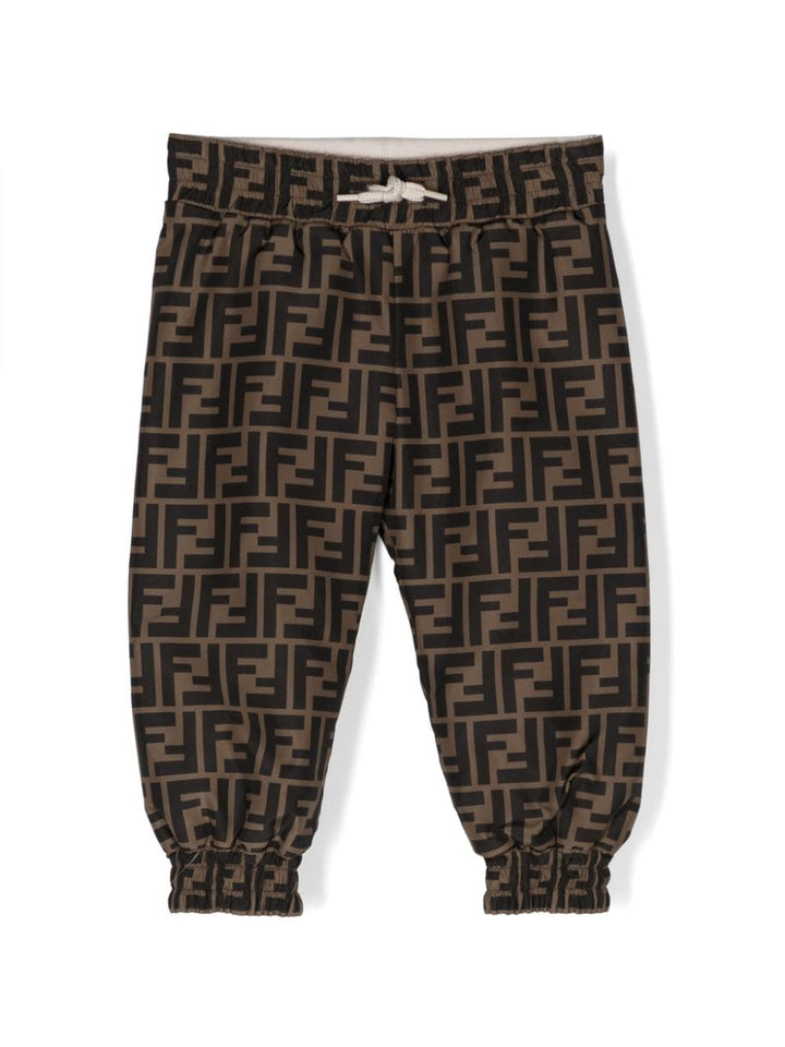 Pantaloni beige neonato unisex