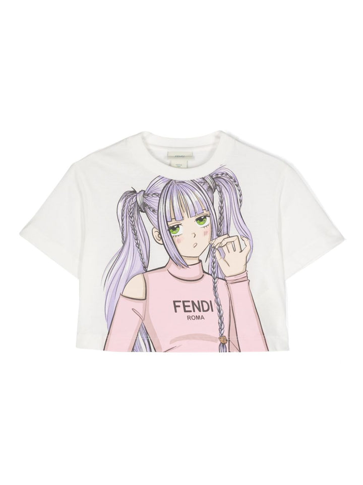 Tee-shirt fille blanc