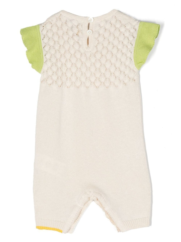 Tutina neonata beige/verde