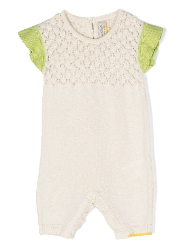 Tutina neonata beige/verde