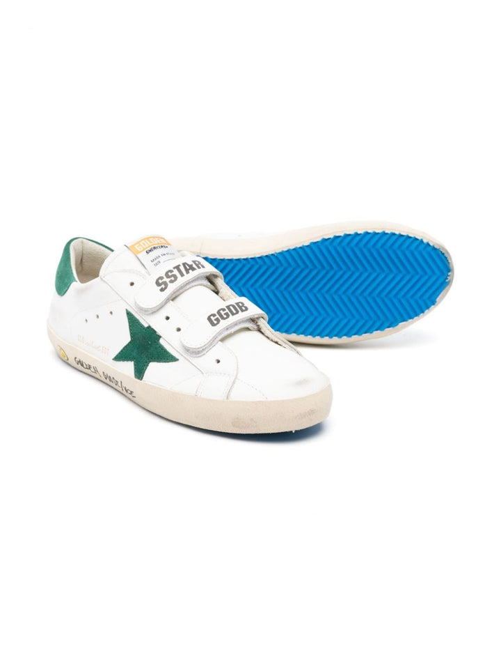 Sneakers bambino bianco/verde