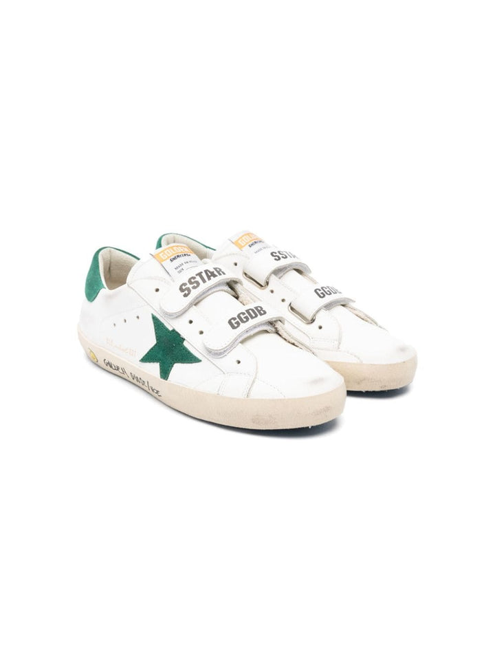Sneakers bambino bianco/verde