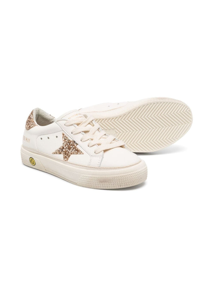 Sneakers bambino bianco crema