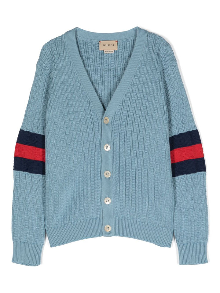 Cardigan blu bambino