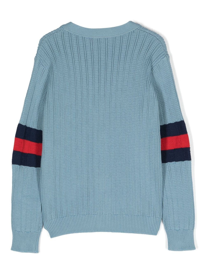 Cardigan blu bambino