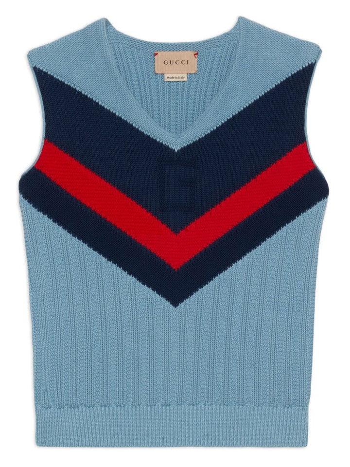 Gilet blu bambino