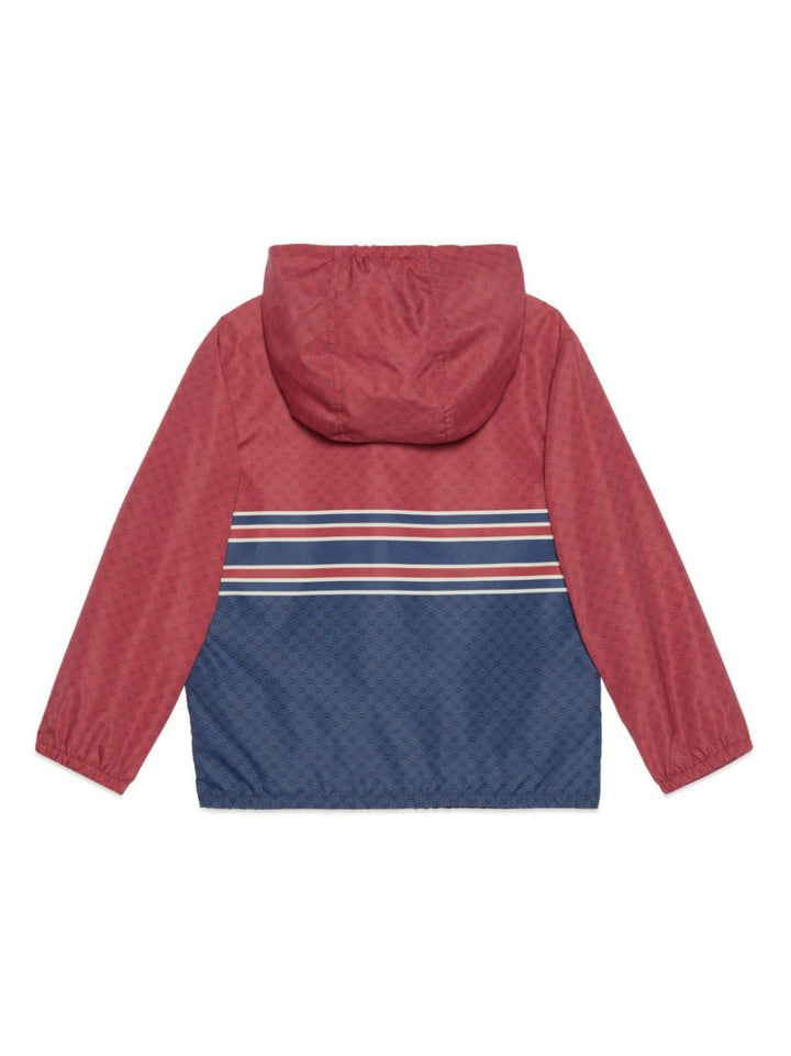 Veste bébé bleu marine/rouge