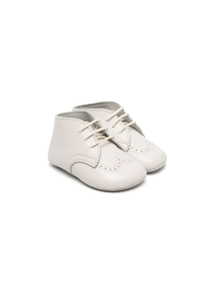 Chaussures nouveau-né blanc ivoire