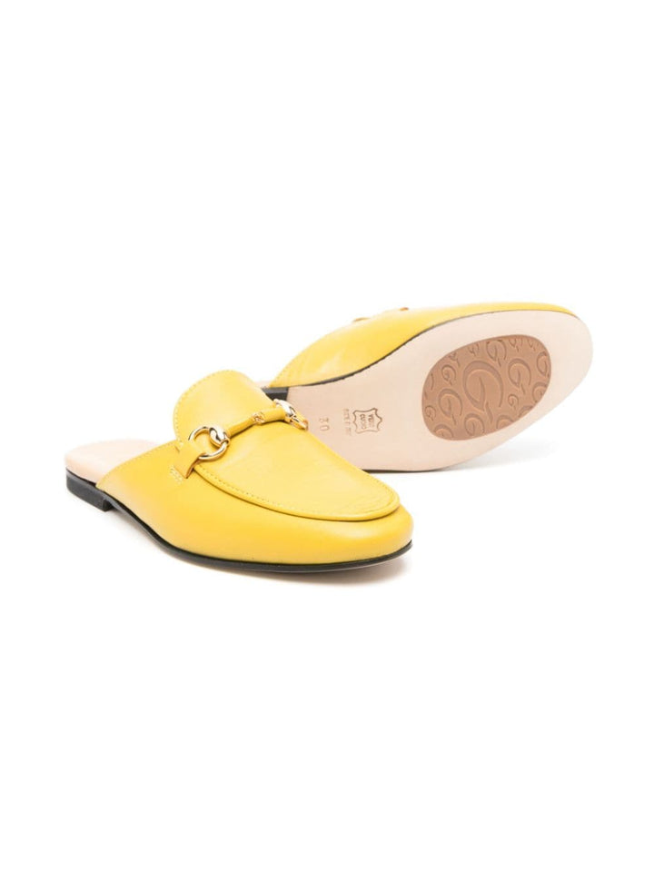 Chaussons jaunes pour fille