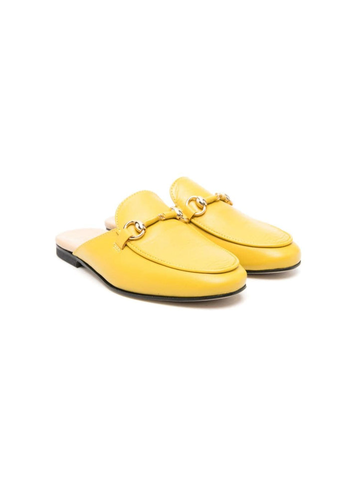 Chaussons jaunes pour fille