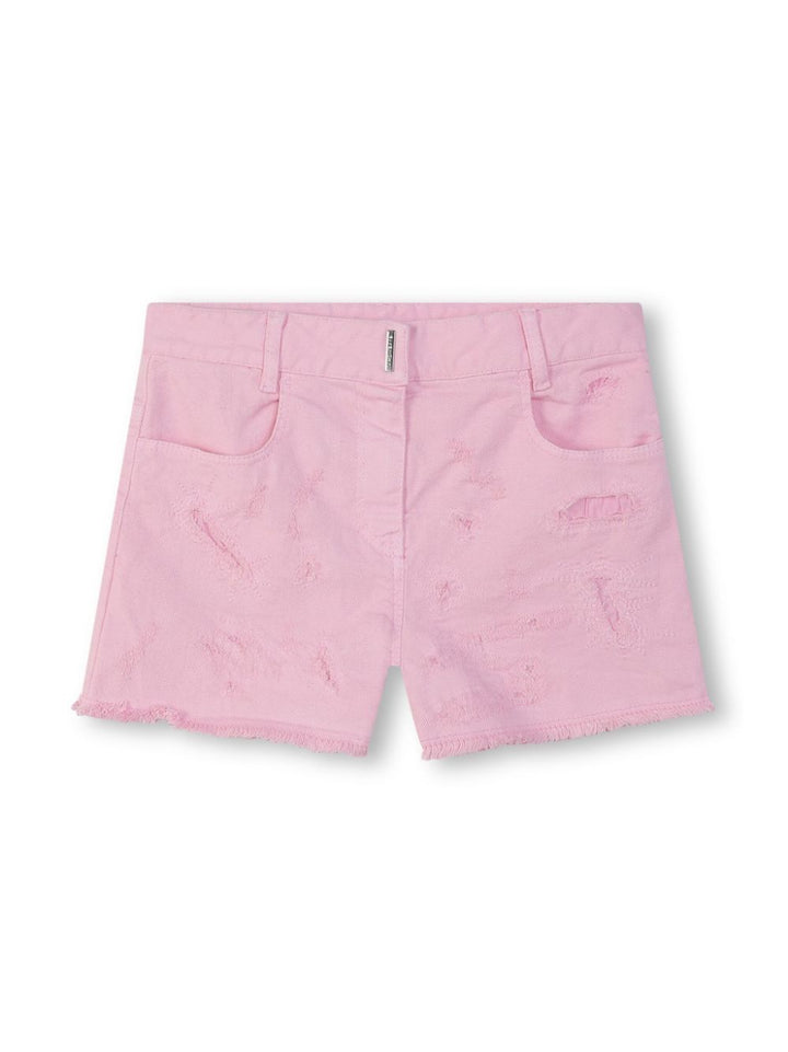 Shorts bambina rosa