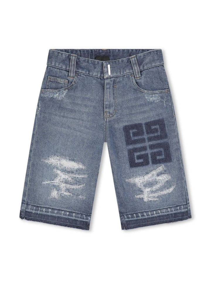 Short en jean garçon