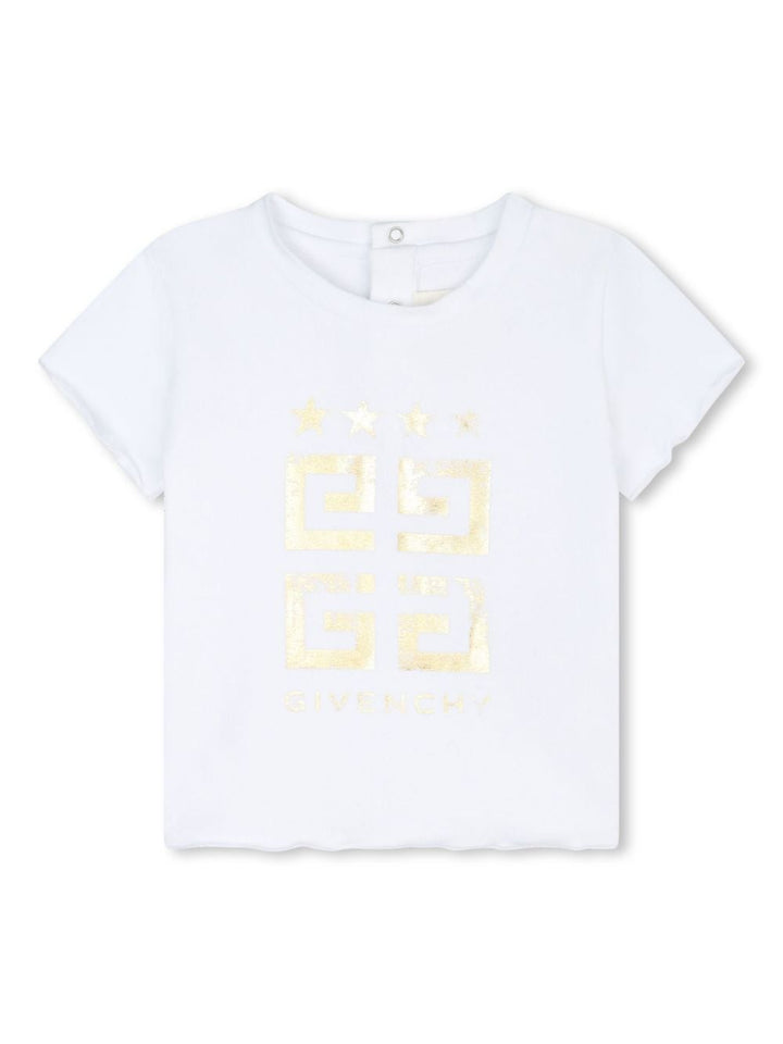 t-shirt bianca neonata