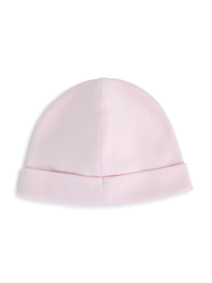 ensemble bonnet bébé fille rose