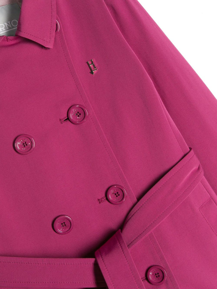 Trench fuchsia pour fille