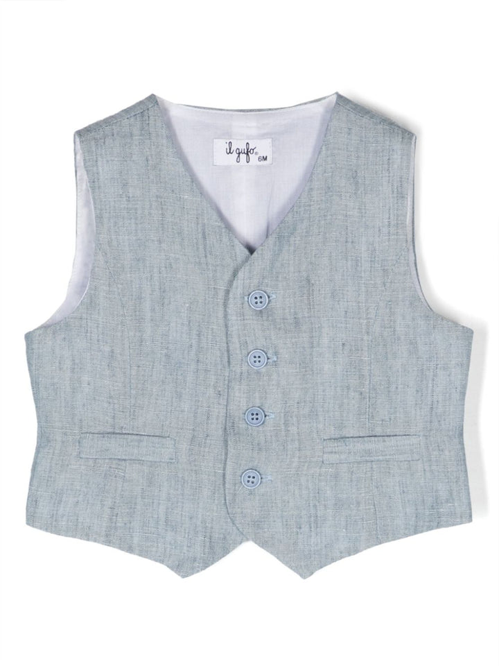 gilet bleu bébé