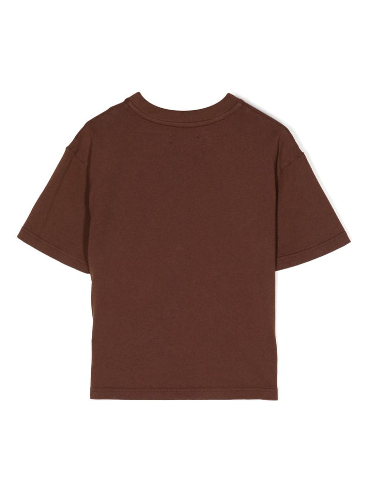 T-shirt marron unisexe