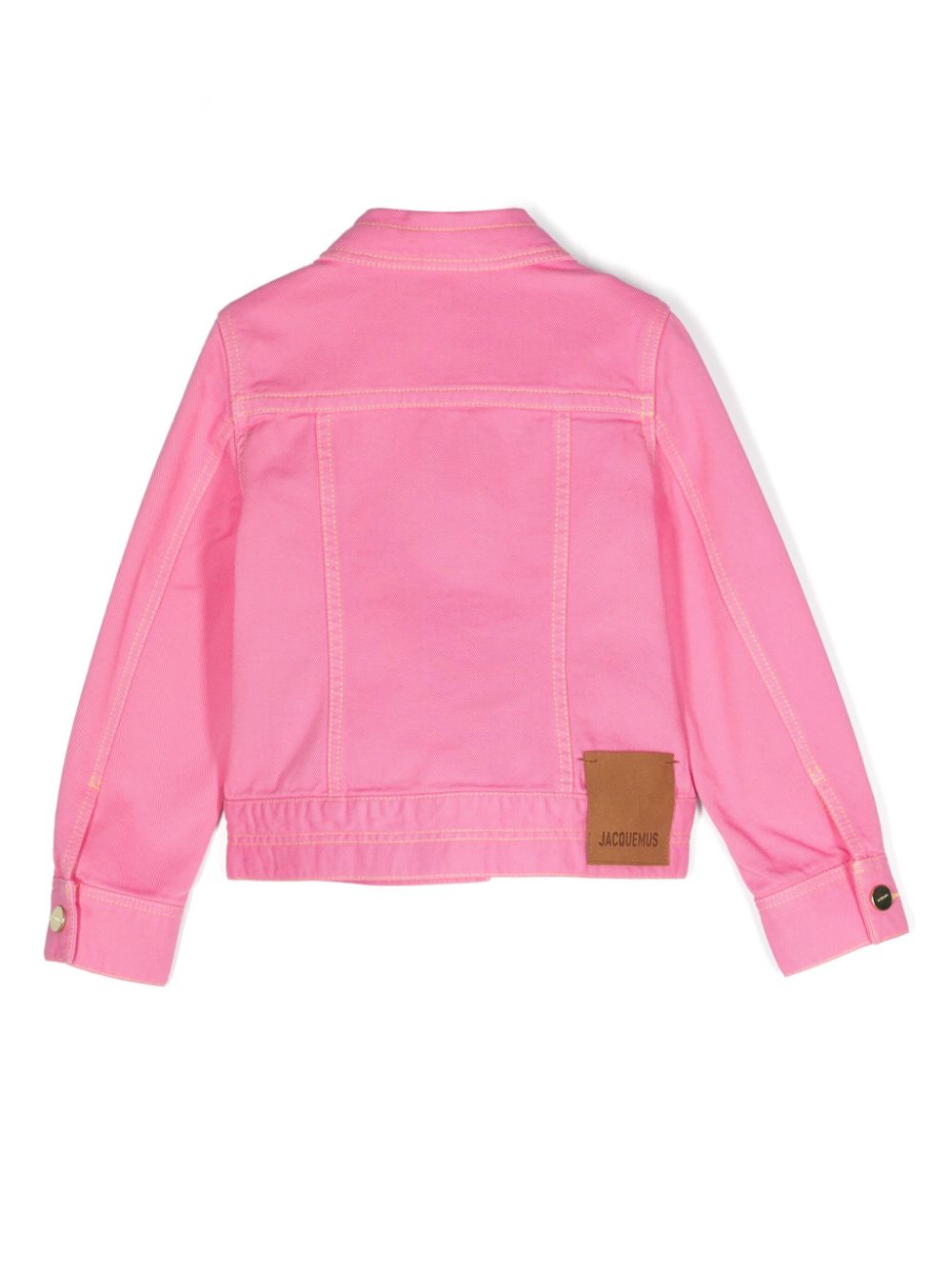 Giacca jeans rosa bambina