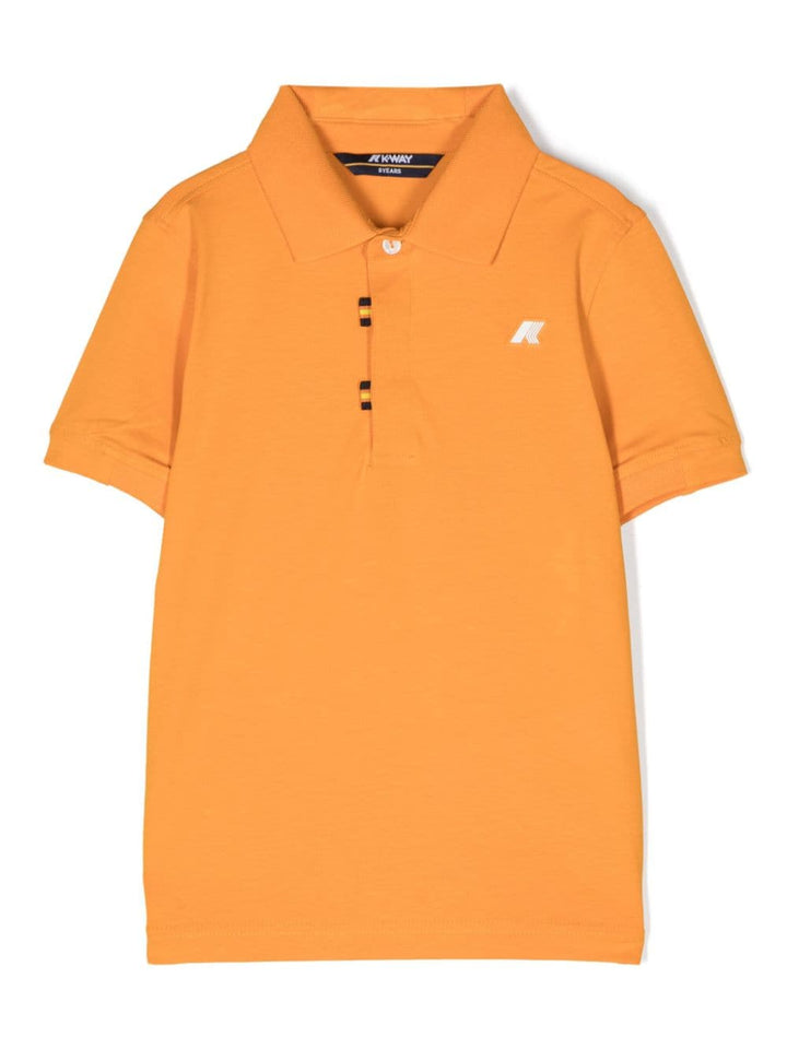 Polo orange garçon