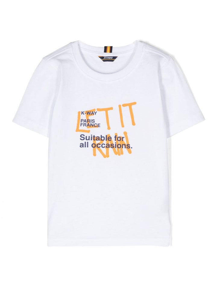 T-shirt garçon blanc