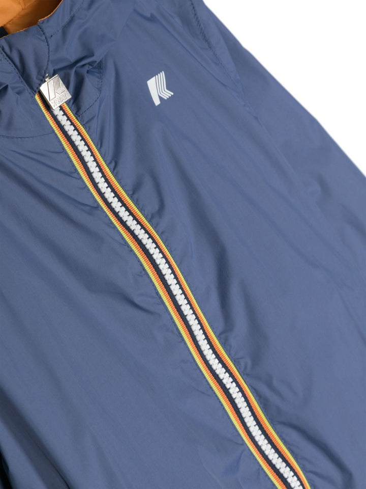 Imperméable unisexe bleu/orange