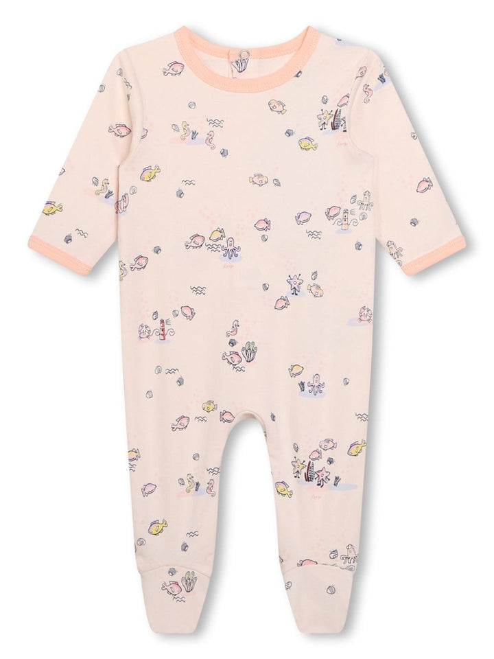 Ensemble bébé fille rose corail