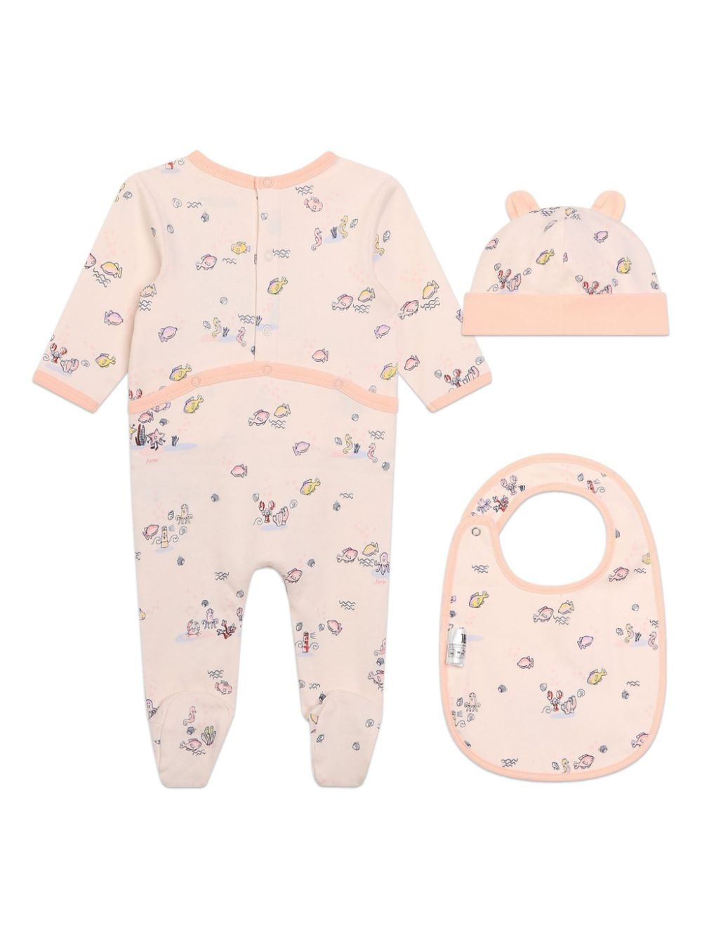 Ensemble bébé fille rose corail