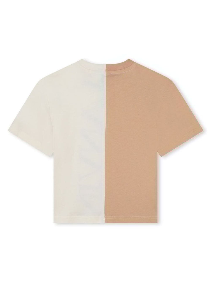 T-shirt enfant marron/beige