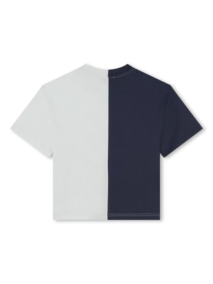 T-shirt bambino blu/bianca