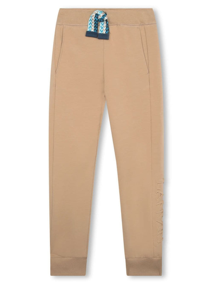 Pantaloni bambino marrone cammello