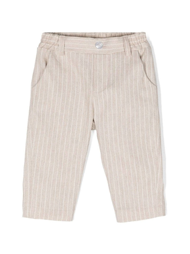 Pantaloni neonato beige