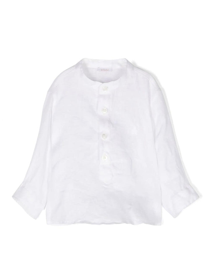 camicia bianca neonato