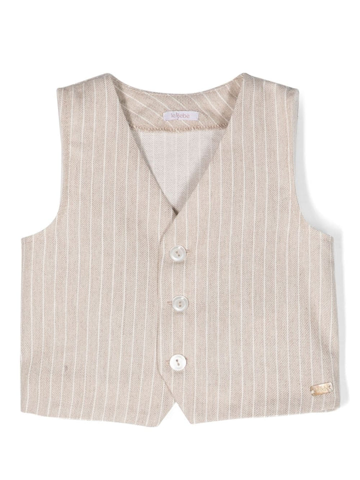 gilet beige neonato