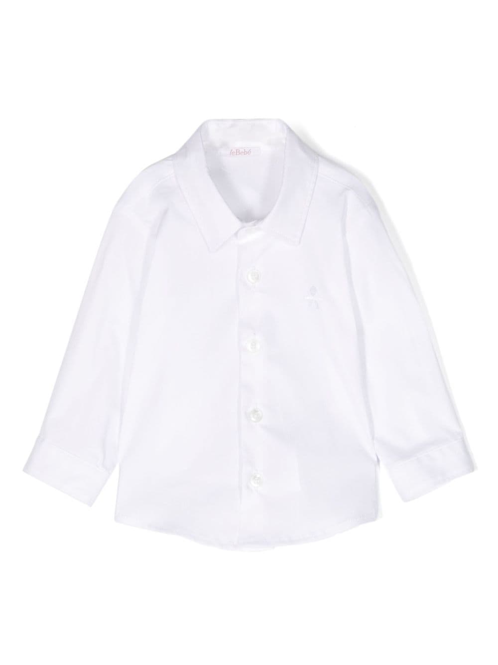 camicia bianca neonato