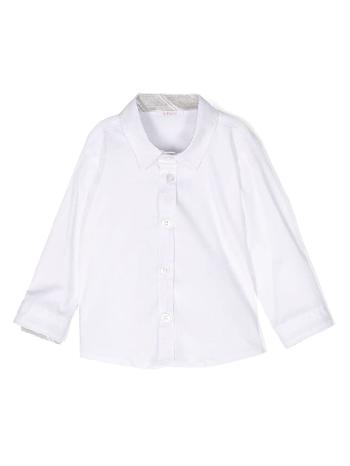 camicia bianca neonato