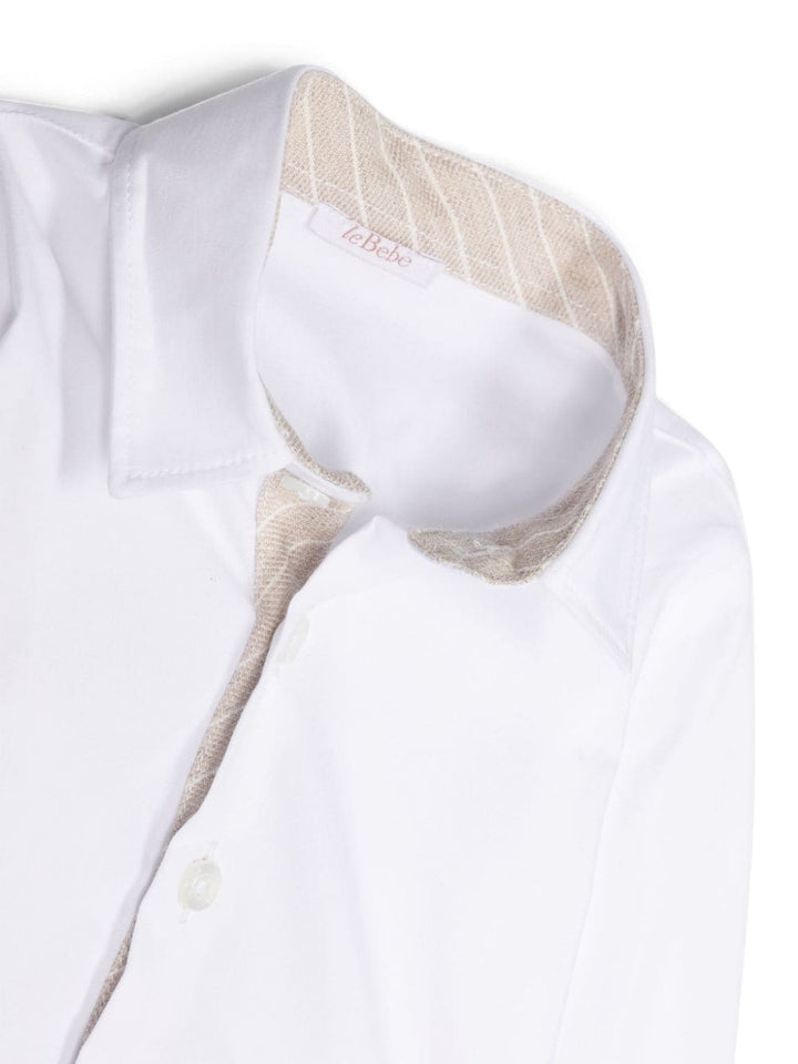 camicia bianca neonato