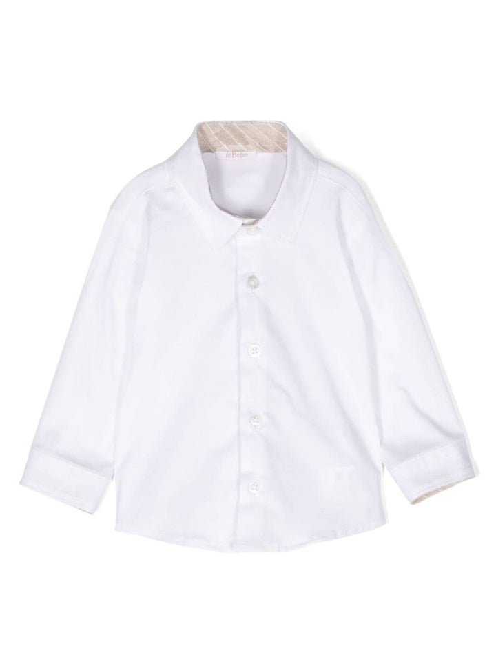 camicia bianca neonato