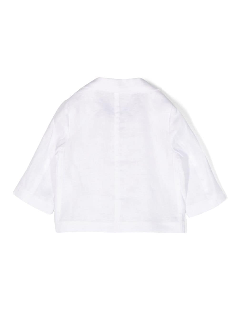 veste nouveau-né blanche