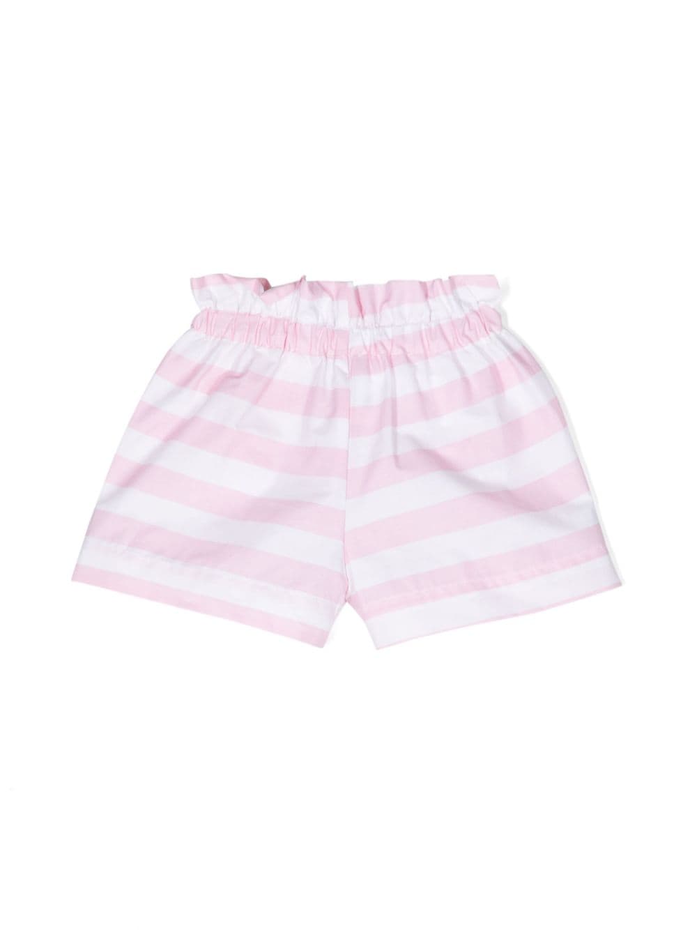 Shorts neonata rosa/bianco