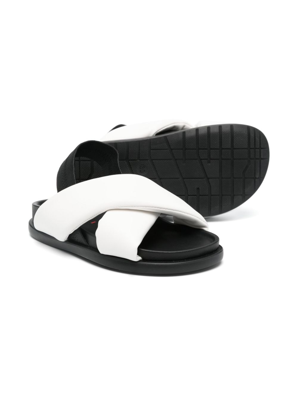 Sandales fille blanc/noir