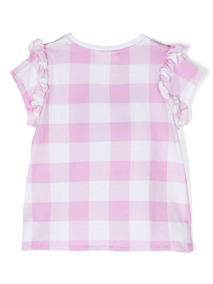 T-Shirt bianca/rosa bambina